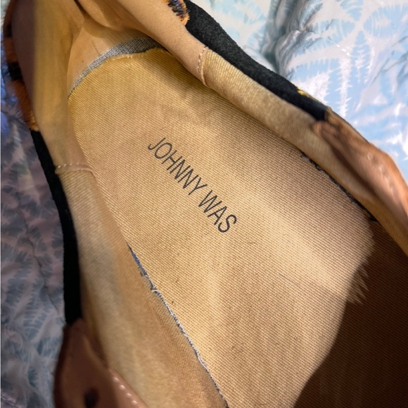 🎉H-P🎉 JOHNNY WAS Olivia Leopard Floral Women’s Embroidered Sneakers Comfy Sz 7 - Picture 15 of 16